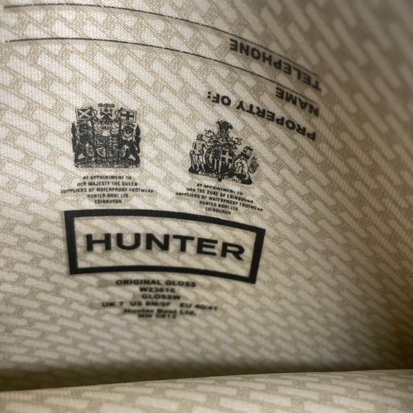 Hunter Original Tall Graphite Grey Gloss Equestrian Rainboots - Picture 10 of 11